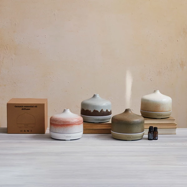 Creative Co Op 14 Oz. Stoneware Oil Diffuser 4 Styles (Each One Will Vary)