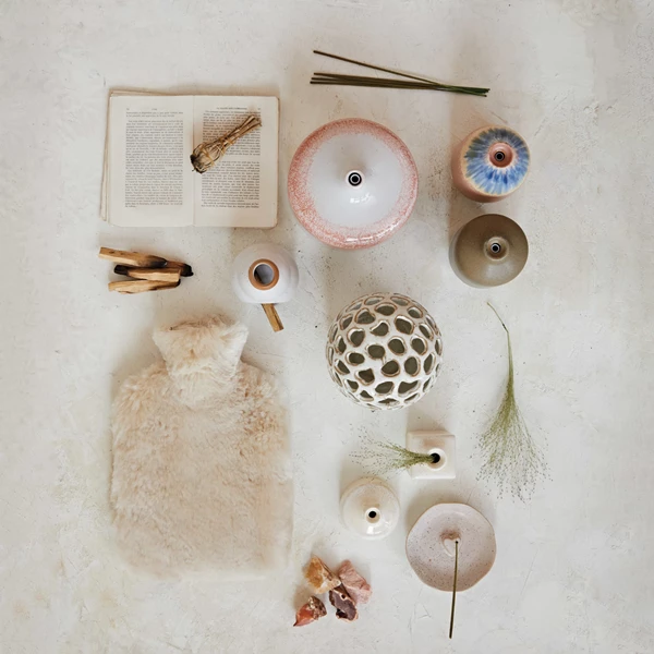 Creative Co Op 14 Oz. Stoneware Oil Diffuser 4 Styles (Each One Will Vary)