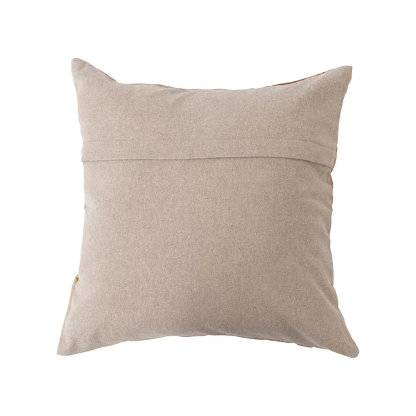 Creative Co Op 16" Cotton Embroidered Suzani Pillow With Chambray Back