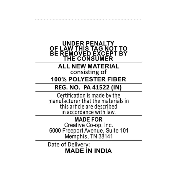 Creative Co Op 16" Round Cotton Velvet Pillow W/ Embroidered Rabbit/Dove 2 Styles ©