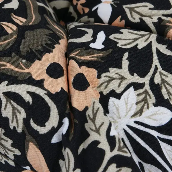 Creative Co Op 18" Cotton Printed Chair Cushion With Floral Pattern