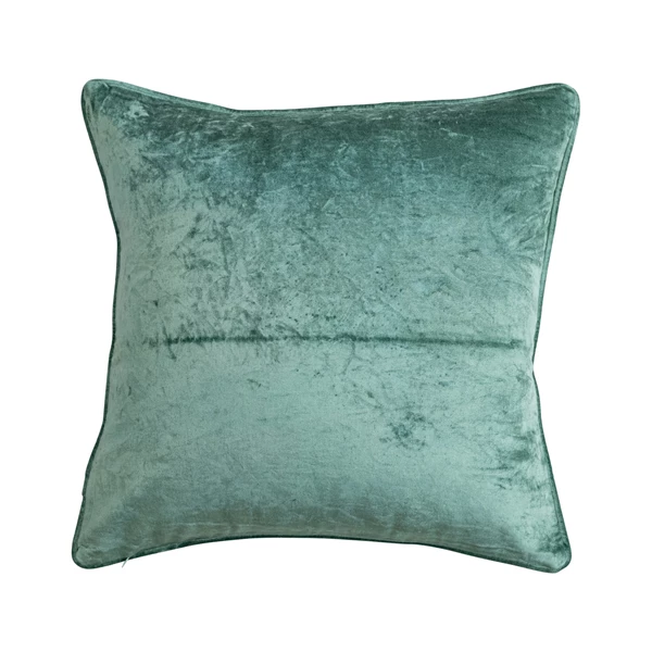 Creative Co Op 18" Square Cotton Blend Velvet Printed Pillow With Vintage Pattern