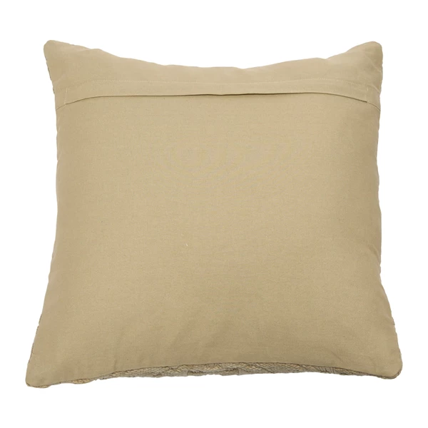 Creative Co Op 18" Woven Cotton Chenille Jacquard Pillow Taupe Polyester Fill