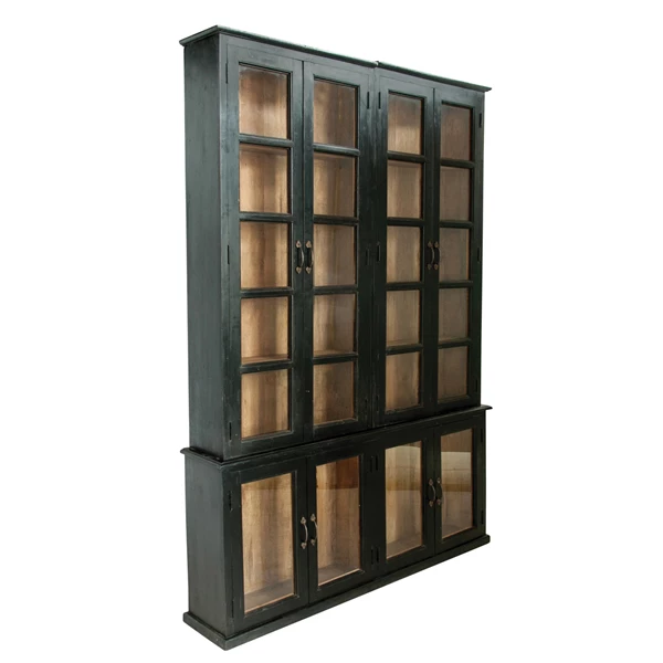 Creative Co Op 2-Piece Cabinet With Doors And Shelves