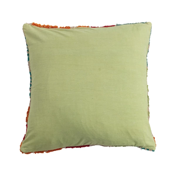 Creative Co Op 20" Square Fabric Tufted Indoor/Outdoor Pillow With Flowers