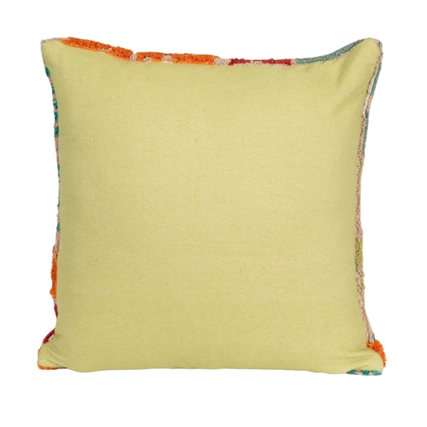 Creative Co Op 20" Square Fabric Tufted Indoor/Outdoor Pillow With Flowers