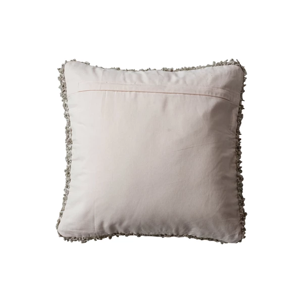 Creative Co Op 20" Square Woven Cotton Blend Bouclé Pillow