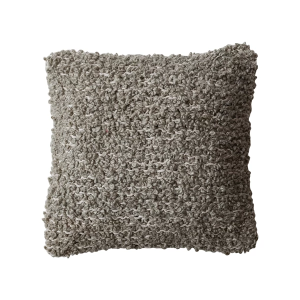 creative co op 20" Square Woven Cotton Blend Bouclé Pillow