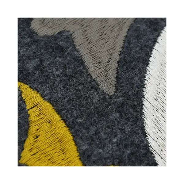 Creative Co Op 20" X 14" Wool Blend Embroidered Lumbar Pillow