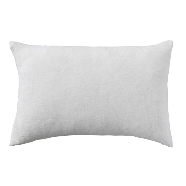creative co op 24"L x 16"H Stonewashed Linen Lumbar Pillow