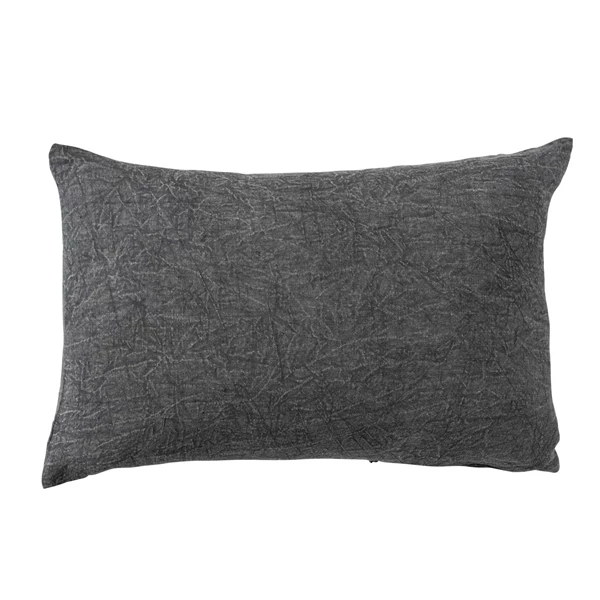 creative co op 24"L x 16"H Stonewashed Linen Lumbar Pillow