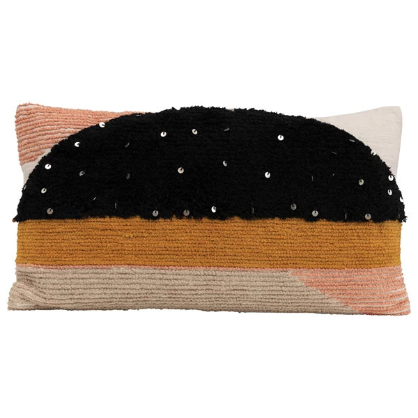 creative co op 28" x 16" Cotton Lumbar Pillow with Sequins