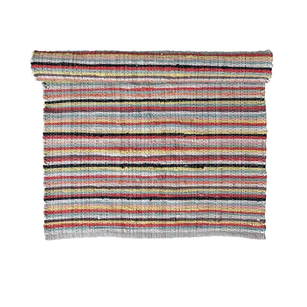 Creative Co Op 3' X 8' Woven Cotton Blend Floor Runner W/ Stripes