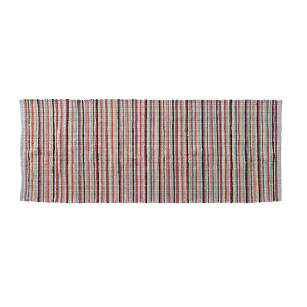 creative co op 3' x 8' Woven Cotton Blend Floor Runner w/ Stripes