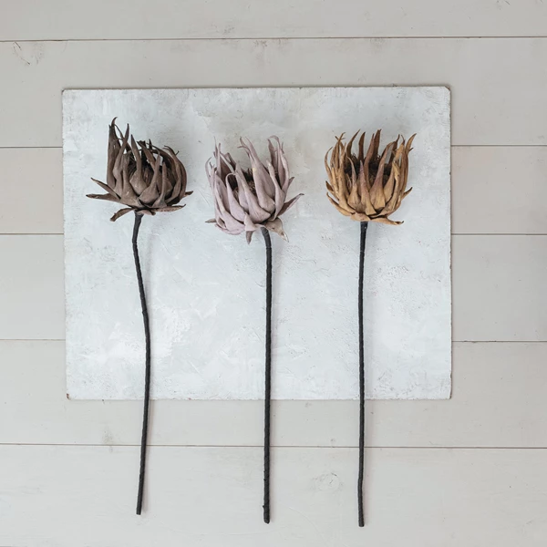 Creative Co Op 40-1/2"H Faux Flower Pick Camel Color