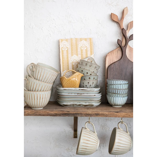 Creative Co Op 5 Oz. Stoneware Bird Shaped Creamer 3 Colors