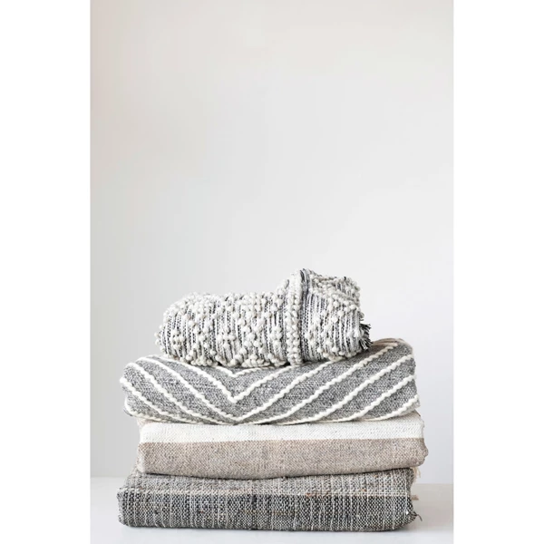 Creative Co Op Cotton Blend Dhurrie Floor Runner With Pattern And Fringe