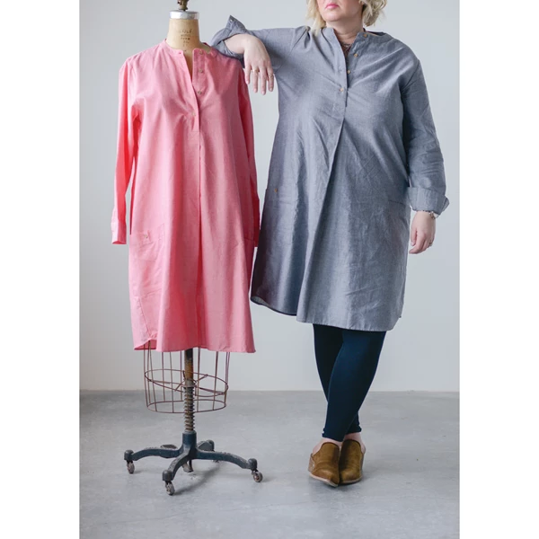 Creative Co Op Cotton Chambray Claire Dress/Tunic Large