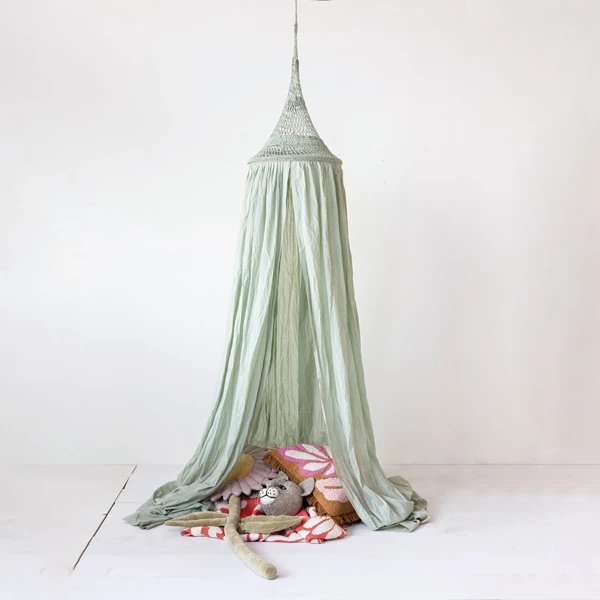 Creative Co Op Cotton Knit Baby Blanket W/ Flowers & Tufting