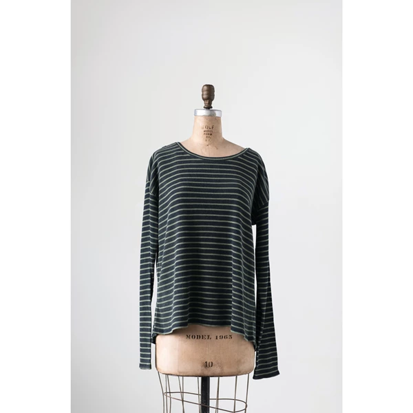 creative co op Cotton Waffle Riley Tee with Cross Back Large