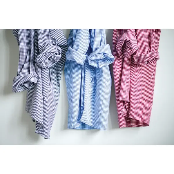 Creative Co Op Cotton Woven Gingham Nellie Shirt Extra Large