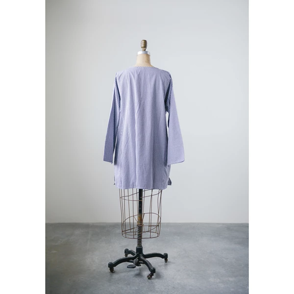 Creative Co Op Cotton Woven Gingham Nellie Shirt Large