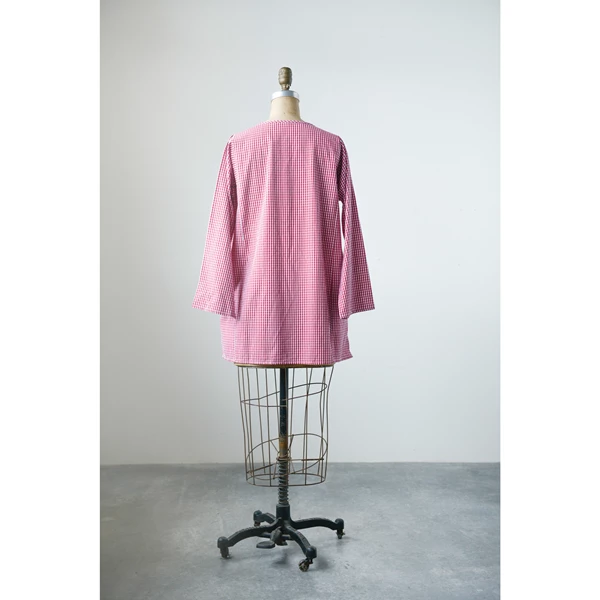 Creative Co Op Cotton Woven Gingham Nellie Shirt Small
