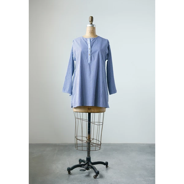 creative co op Cotton Woven Gingham Nellie Shirt Small