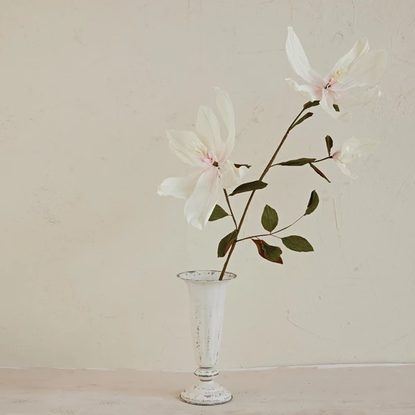 Creative Co Op 39"H Handmade Paper Magnolia Stem