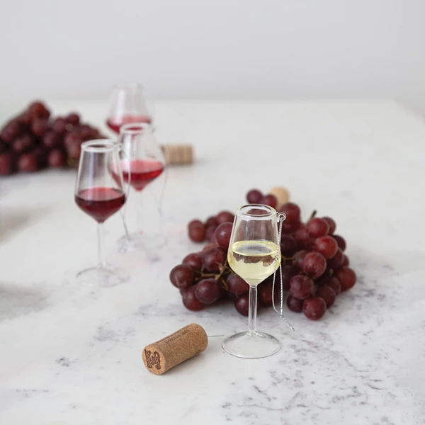 Creative Co Op 4"H Wine Glass Ornament 4 Styles