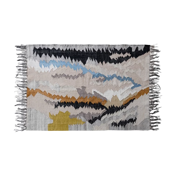 creative co op 4' X 6' Woven Wool & Cotton Kilim Rug