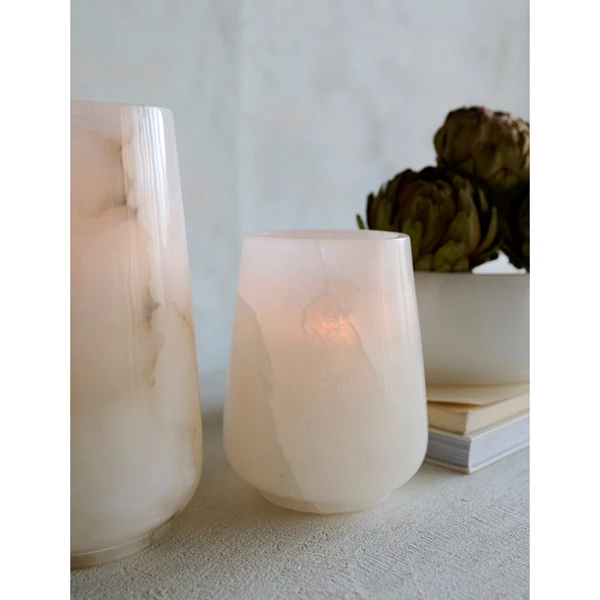 Creative Co Op Alabaster Bowl (Each One Will Vary)