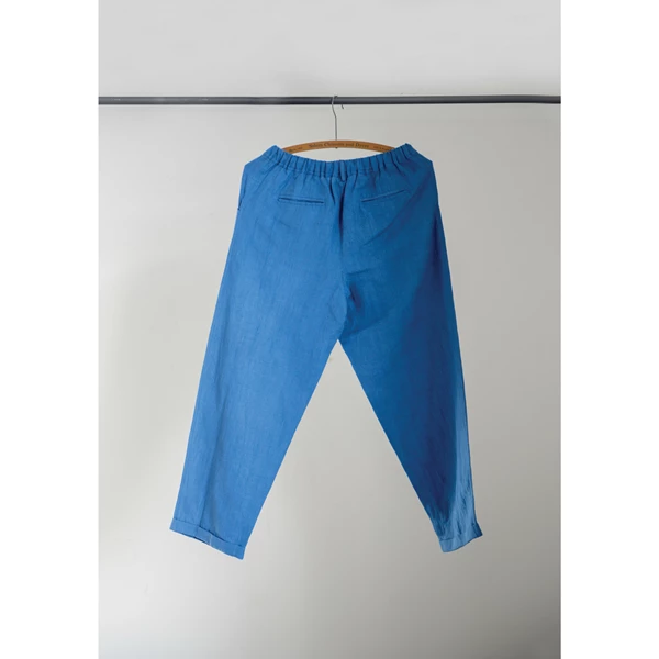 Creative Co Op Cotton Linen Lani Capri Blue Large