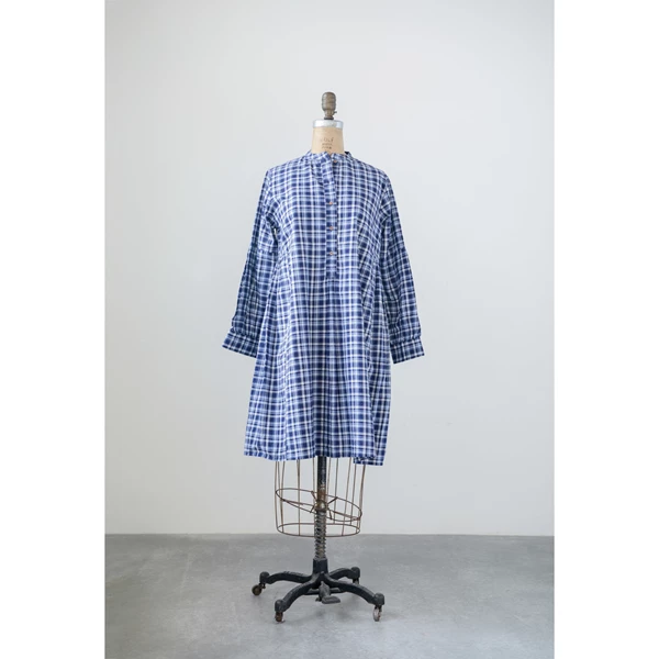 creative co op Cotton Madras Plaid Tunic Medium
