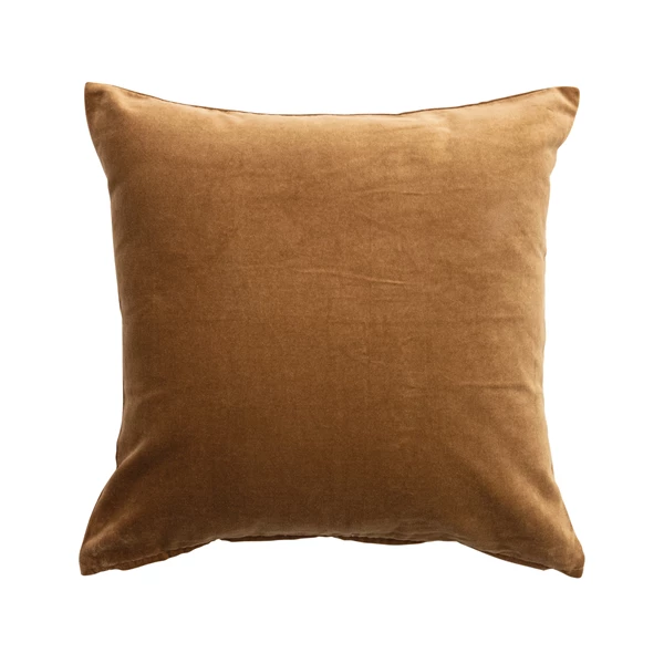 creative co op Cotton Velvet Pillow Brown