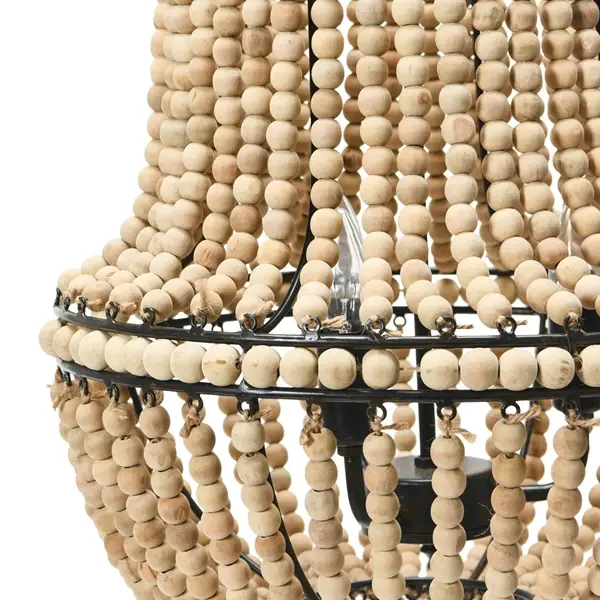 Creative Co Op Draped Wood Bead Chandelier