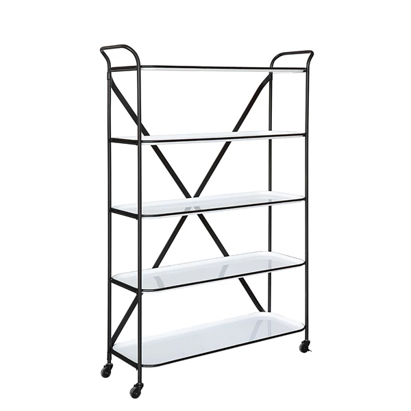 Creative Co Op Enameled Metal 5-Tier Shelf