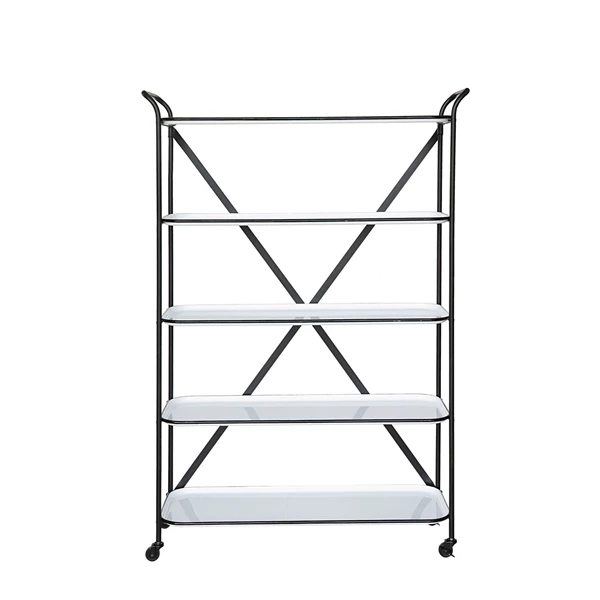 creative co op Enameled Metal 5-Tier Shelf