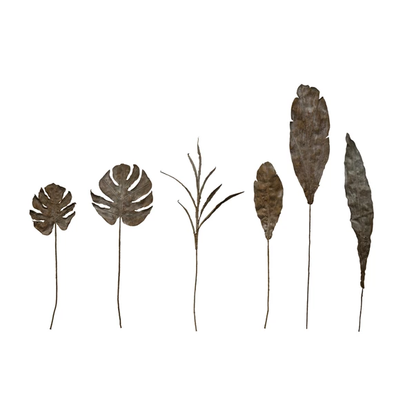 Creative Co Op Faux Leaf Plaster Finish Dark Olive