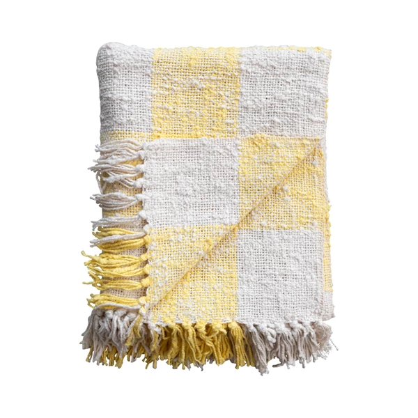 Creative Co Op Hand-Woven Cotton Throw W/ Fringe