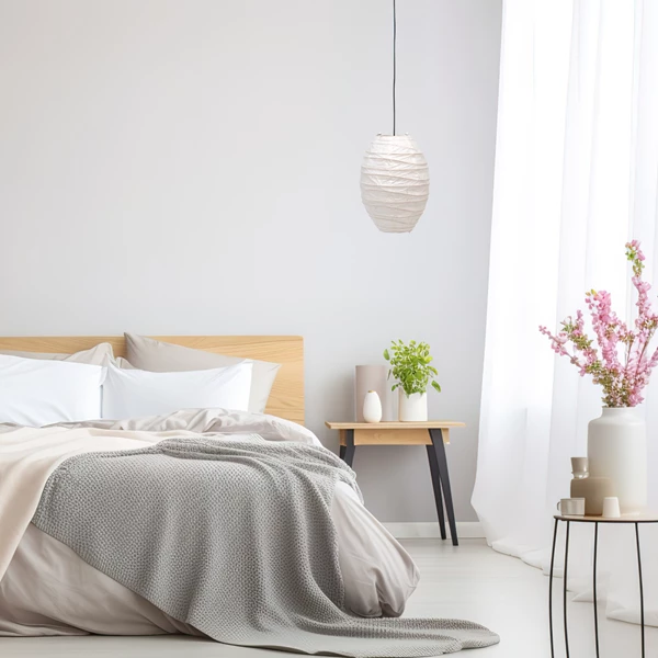 Creative Co Op Handmade Paper Pendant Lamp