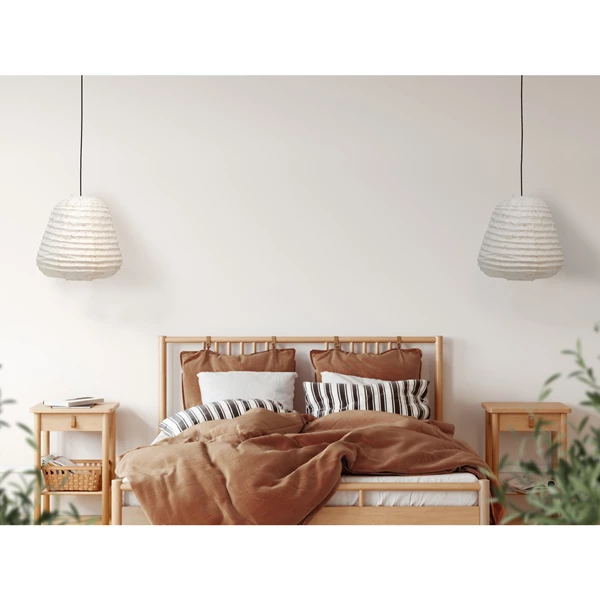 Creative Co Op Handmade Paper Pendant Lamp