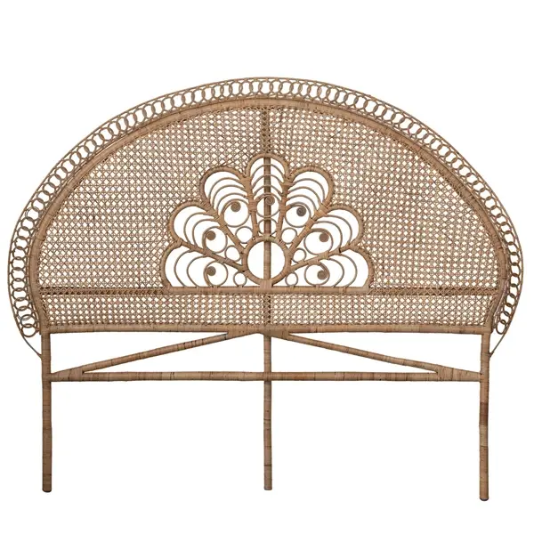 creative co op Handmade Rattan King Size Headboard