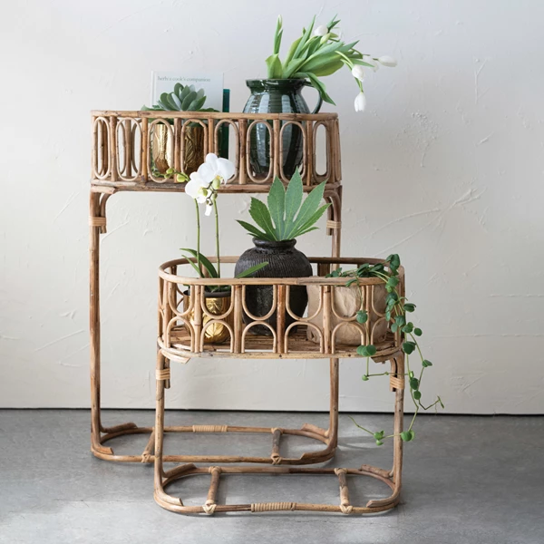 Creative Co Op Handmade Rattan Planters Set Of 2