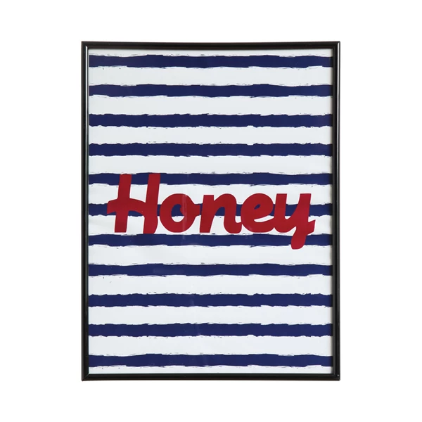 creative co op "Honey" Framed Wall Decor