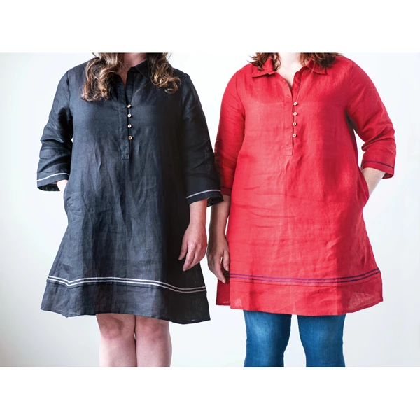 Creative Co Op Linen Kate Tunic Extra Small