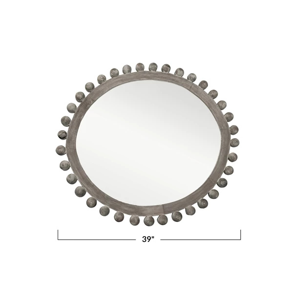 Creative Co Op Mango Wood Framed Wall Mirrorwashed