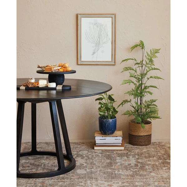 Creative Co Op Mango Wood Table Black KD