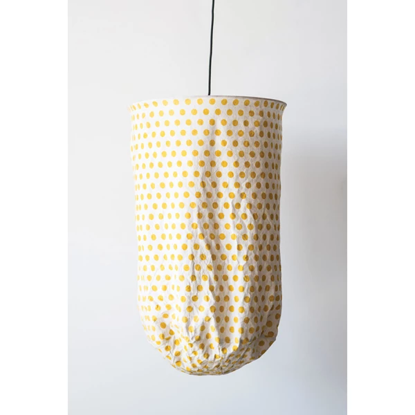 Creative Co Op Metal And Fabric Pendant Lamp