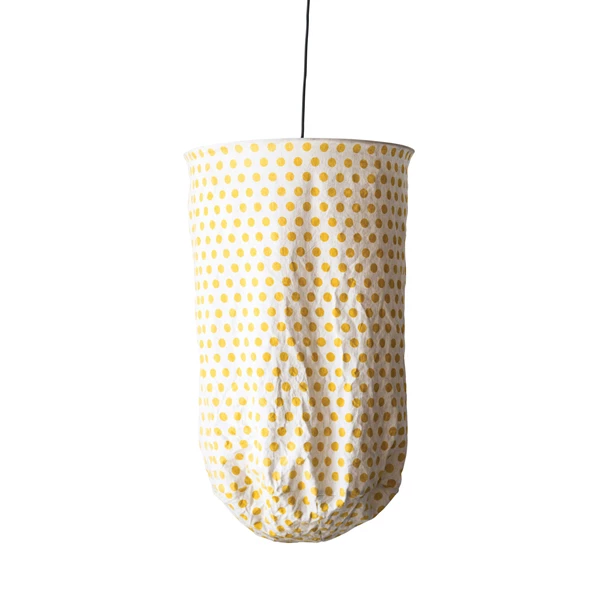 creative co op Metal and Fabric Pendant Lamp